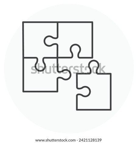 Puzzle Vector Illustration Icon Design