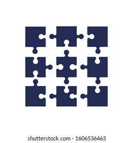 Puzzle Vector illustration. Isolated background. concept of puzzle