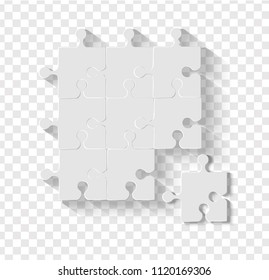 puzzle, vector illustration isolated on white background
