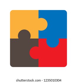 puzzle vector image