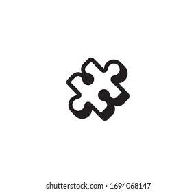 Puzzle vector isolated icon illustration. Puzzle Illustration