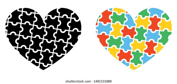 Puzzle Vector Pattern Illustration Silhouette