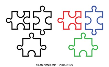 Puzzle Vector Pattern Illustration Silhouette