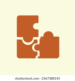 Signo vectorial de rompecabezas, ilustración de logotipo.