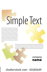 puzzle vertical background with text