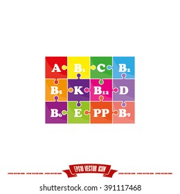 puzzle vitamins icon
