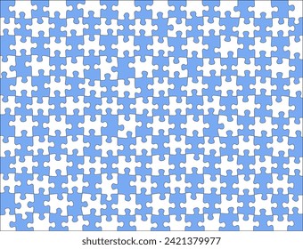 Rompecabezas en blanco y azul,
Ilustración del vector
