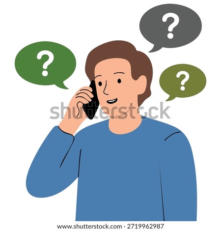 Puzzled business man deciding between two options