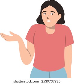 Personagem de Pessoas Intrigadas. Isolado no fundo branco. Ilustração de desenho animado de vetor