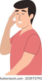 Personagem de Pessoas Intrigadas. Isolado no fundo branco. Ilustração de desenho animado de vetor