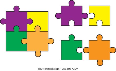 Puzzleflat diseño gráfico de Ilustración vectorial para Web y diseño App, marketing, publicidad, proyectos de marca, y maquetas de medios impresos y digitales.
