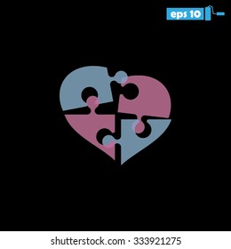 puzzle,heart