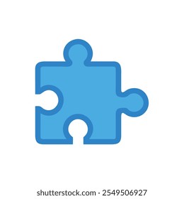 Estilo de Ilustración vectorial de icono de pieza de rompecabezas
