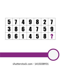 Puzzles for children and adults. Challenge for the brain. Discussion question. Educational math game. Result. Crossword for social networks. Rebus. The riddle of the mind. The mystery of numbers.