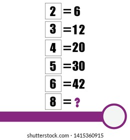 Puzzles for children and adults. Challenge for the brain. Discussion question. Educational math game. Result. Crossword for social networks. Rebus. The riddle of the mind. The mystery of numbers.