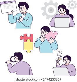 puzzles, errors, engineers, searches, ideas, coding, programmers