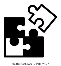 Puzzles Icon for web, app, infographic, etc