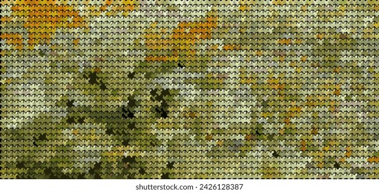 puzzles pattern texture abstract background orange