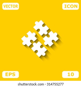 Puzzles piece vector icon.