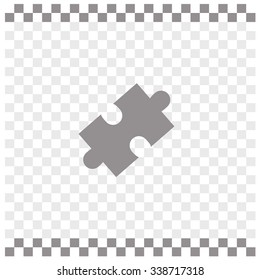 Puzzles piece vector icon.