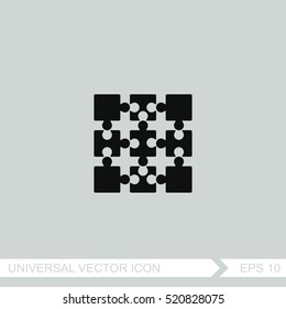 Puzzles piece vector icon.