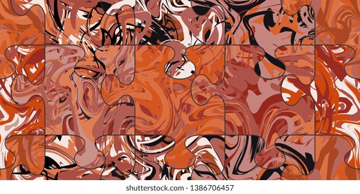 Puzzles. Seamless puzzles. Abstract seamless pattern. Seamless background. Textured puzzles. Vector graphics