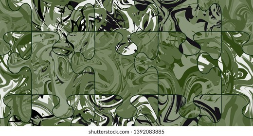 Puzzles. Seamless puzzles. Abstract seamless pattern. Seamless background. Textured puzzles. Vector graphics
