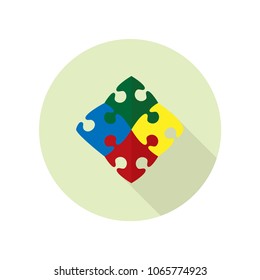 puzzles, toy, vector, icon