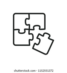 Puzzles vector icon
