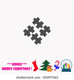 Puzzles  vector illustration.