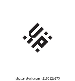 PV abstract geometric concept logo in high quality professional design that will be best for street style