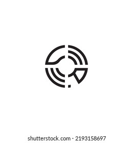PV circle initial logo concept in high quality professional design that will print well across any print media