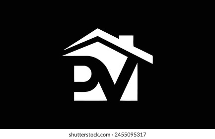 PLANTILLA de diseño de logotipo de PV House