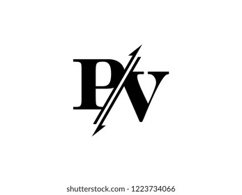 PV initials logo sliced
