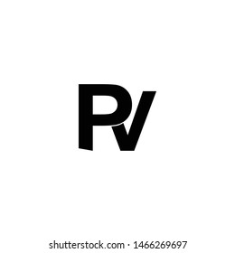 pv letter logo vector ilustration