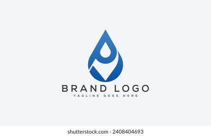 PV logo design template vector graphic branding element