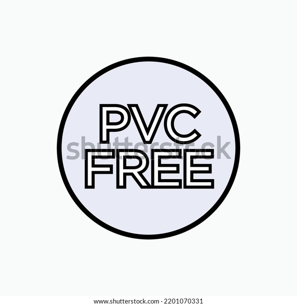 Pvc Free Icon Symbol Non Polyvinyl Stock Vector (Royalty Free