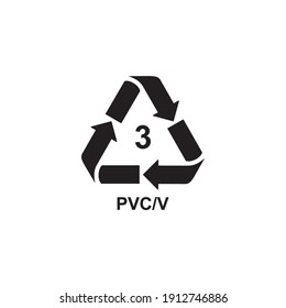 PVC mark icon symbol sign vector