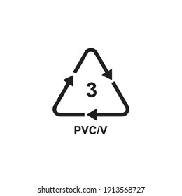 PVC mark icon symbol sign vector
