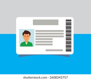 PVC Modern ID card template perfect for corporate, educational, business, company, office, staff or event purposes. This design features a professional layout with customizable fields.
