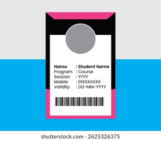  PVC Modern ID card template perfect for corporate, educational, business, company, office, staff or event purposes. This design features a professional layout with customizable fields.


