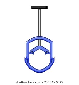 pvc pipe cutter cartoon. adjustable ratchet, precision durable, ergonomic compact pvc pipe cutter sign. isolated symbol vector illustration