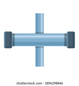 Pvc pipe icon. Cartoon of pvc pipe vector icon for web design isolated on white background