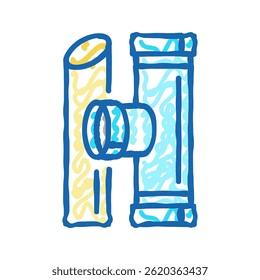 pvc plastic doodle icon sketch vector. pvc plastic sign. isolated symbol illustration