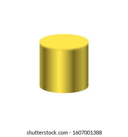 PVC plastic end cap hub vector icon. Connect by slip socket or solvent weld. Part of pipe fitting for closing end of pipe in pipeline. For plumbing, drainage, vent, waste, sewage and water supply.