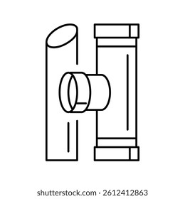 pvc plastic line icon vector. pvc plastic sign. isolated contour symbol black illustration