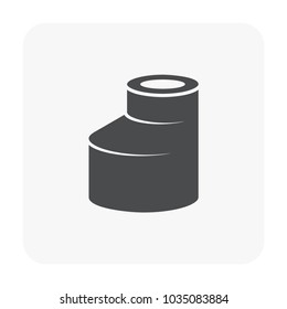 Pvc Plastic Pipe Fittings Coupling Vector Stock Vector (Royalty Free ...
