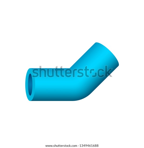 Pvc Plastic Pipe Fittings Vector Icon: vector de stock (libre de ...