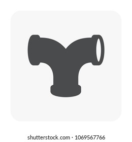 Pvc sewer pipe and fitting. Also called sanitary sewer or foul sewer. That is part of sewerage for sewer lines, connection underground pipe or pipeline for drainage sewage from houses or building.