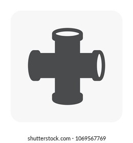 Pvc sewer pipe and fitting. Also called sanitary sewer or foul sewer. That is part of sewerage for sewer lines, connection underground pipe or pipeline for drainage sewage from houses or building.